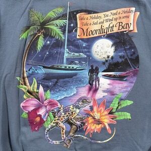 Vintage 90's Caribbean Soul Sweatshirt 2XL Gray Cotton Moonlight Bay Crewneck